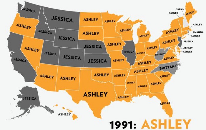 The Most Popular Baby Names for Girls in the USA