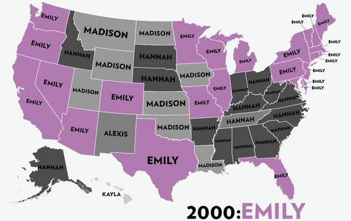The Most Popular Baby Names for Girls in the USA