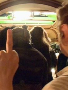 Martin Freeman's Middle Finger