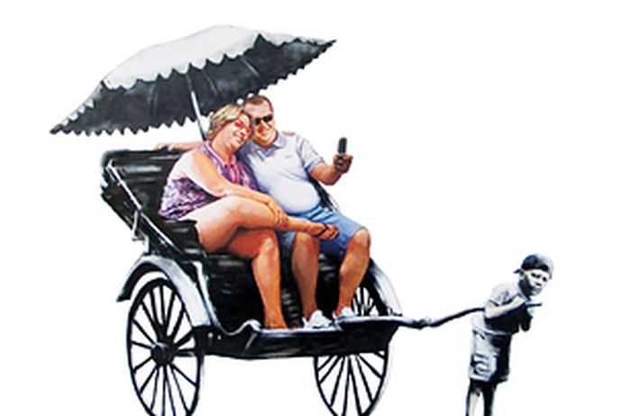 GIFs Made Out of Banksy's Art