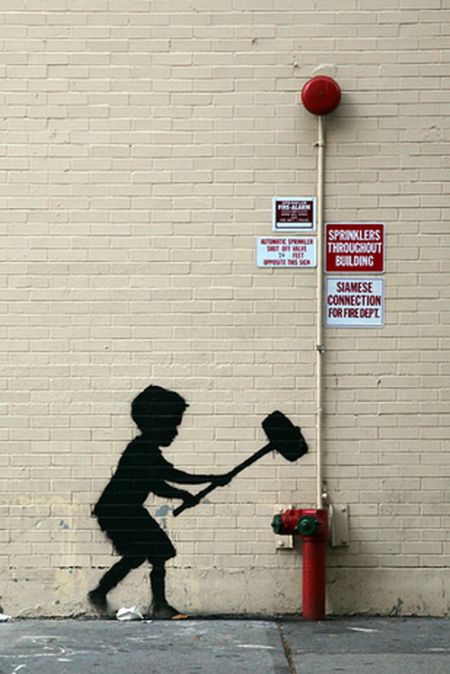 GIFs Made Out of Banksy's Art