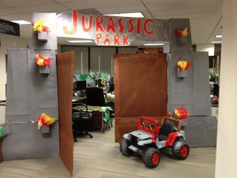 Jurassic Park Halloween Office Decoration