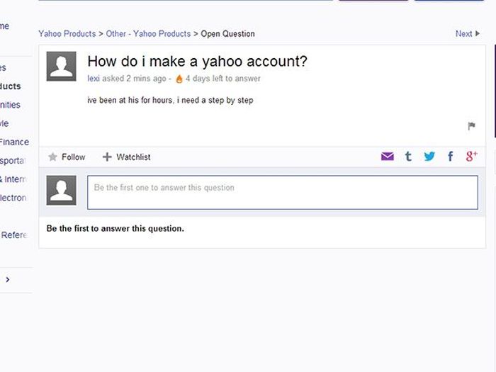 Yahoo Answer Fails
