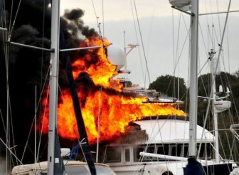 A Multi-Million-Dollar Superyacht Caught Fire