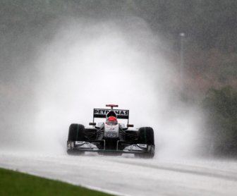 F1 in the rain