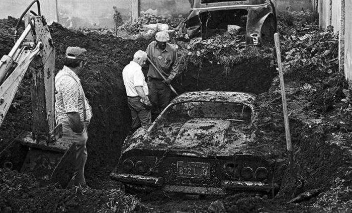 The Real Story behind a Buried Ferrari