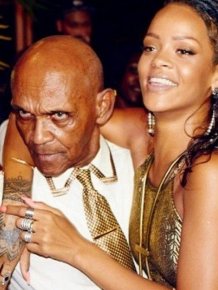 Rihanna With Her Grandfather
