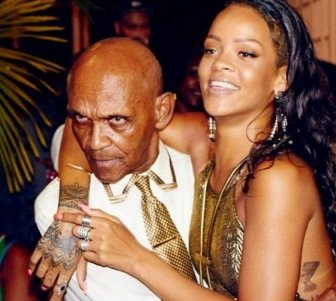 Rihanna With Her Grandfather