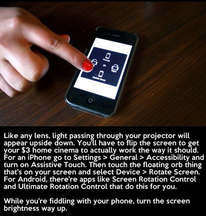 DIY Smartphone Projector