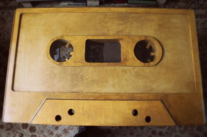 Audio Cassette Coffee Table