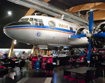 Restaurant Inside an Old Soviet Plane 