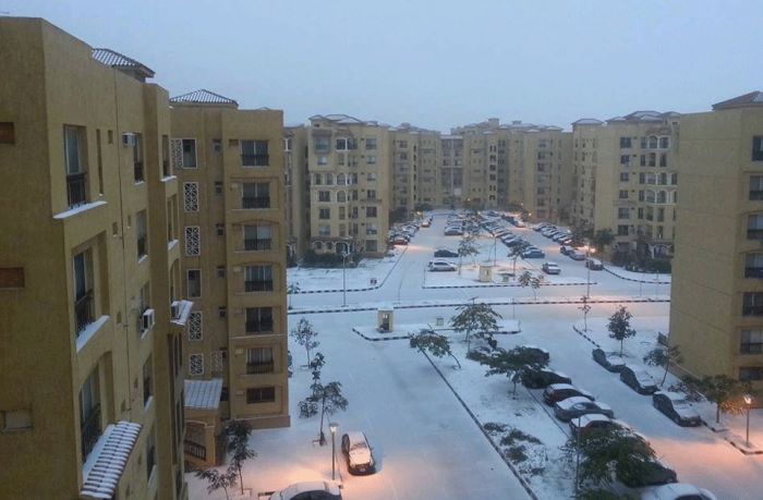 Snow in Egypt