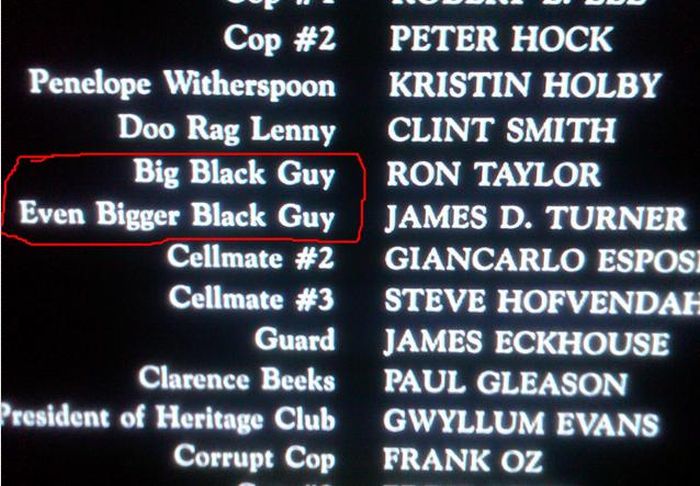 Funny Moments in Movie Credits