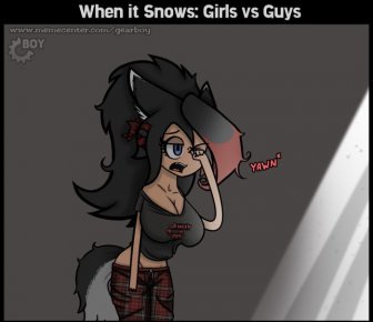 When It Snows: Girls Vs Guys