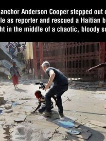 Anderson Cooper Rescues a Kid