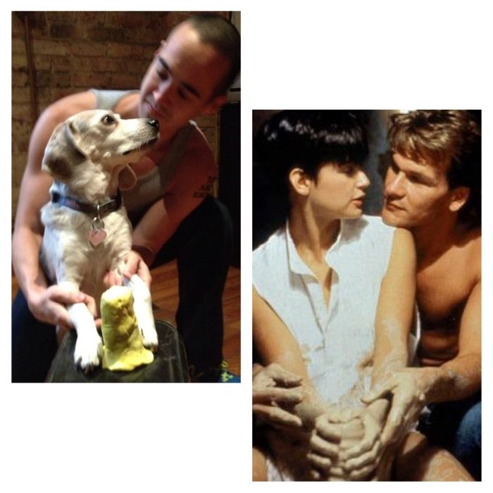 Reenacting Famous Movie Scenes With a Dog