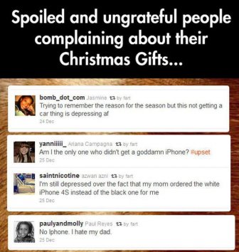 People Complaining About Their Christmas Gifts