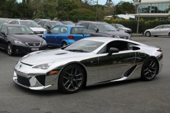 Chromed Lexus LFA