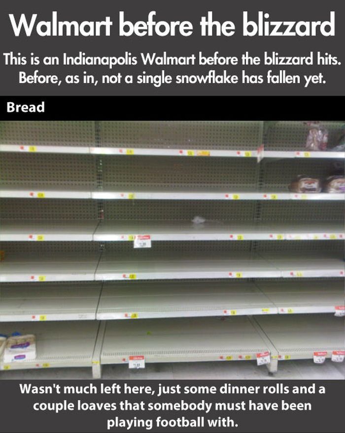 Walmart Before the Blizzard