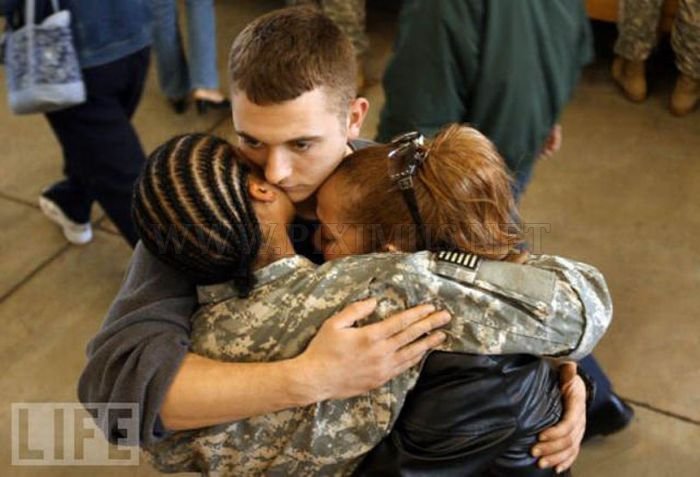 Soldiers Leave and Come Back Home 