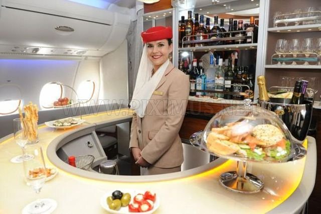 On board Emirates A380