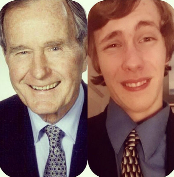 Chaz Rorick Tries Out the Faces of the US Presidents