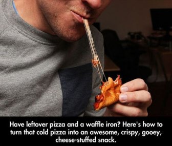 Great Snack Made Out of Leftover Pizza
