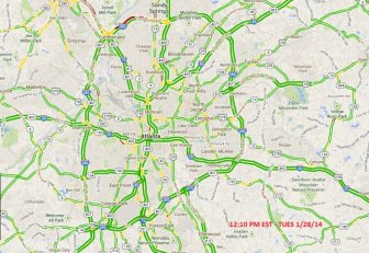 Atlanta Snow Traffic