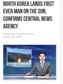 North Korea Claims to Have Landed on the Sun