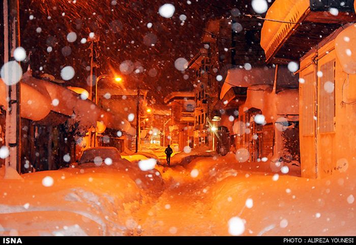 Snowstorm in Iran