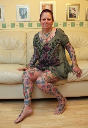 Grandmother with 286 Tattoos