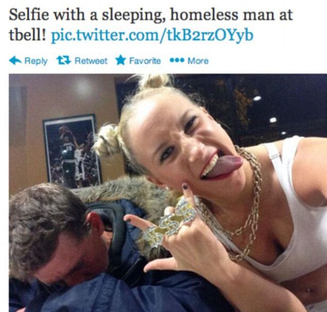 Posing With Homeless People Is A New Selfie Tren