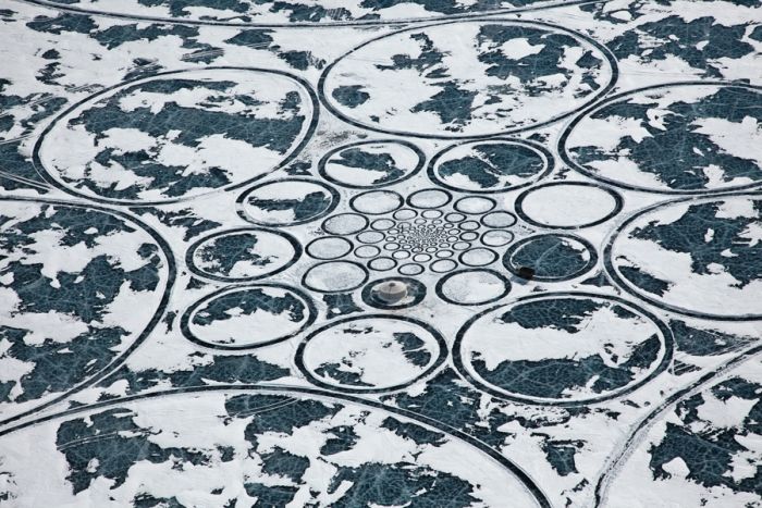 Lake Baikal Surface Artwork