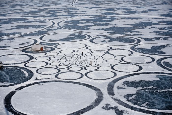 Lake Baikal Surface Artwork