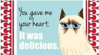 Valentine's Day Cards of the Grumpy Cat