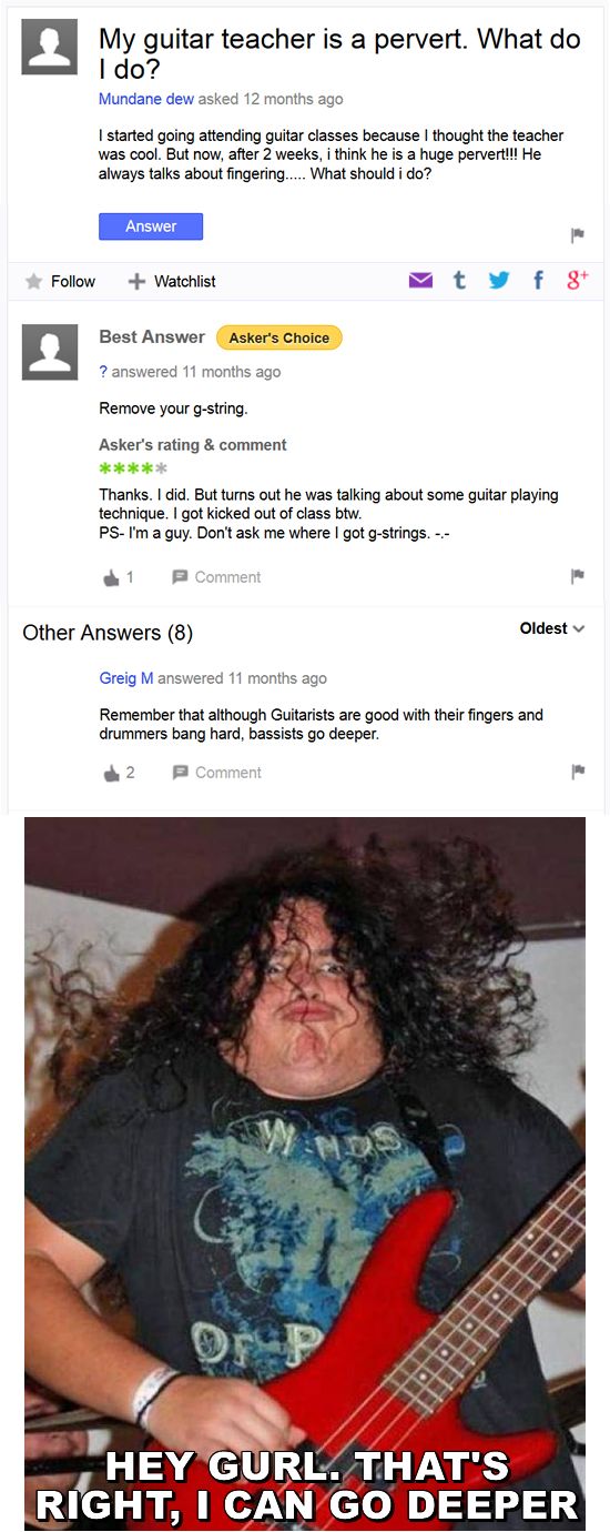 Funny Yahoo Answers Questions