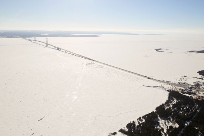 The Great Lakes Are Nearly Frozen Over For The First Time In 20 Years
