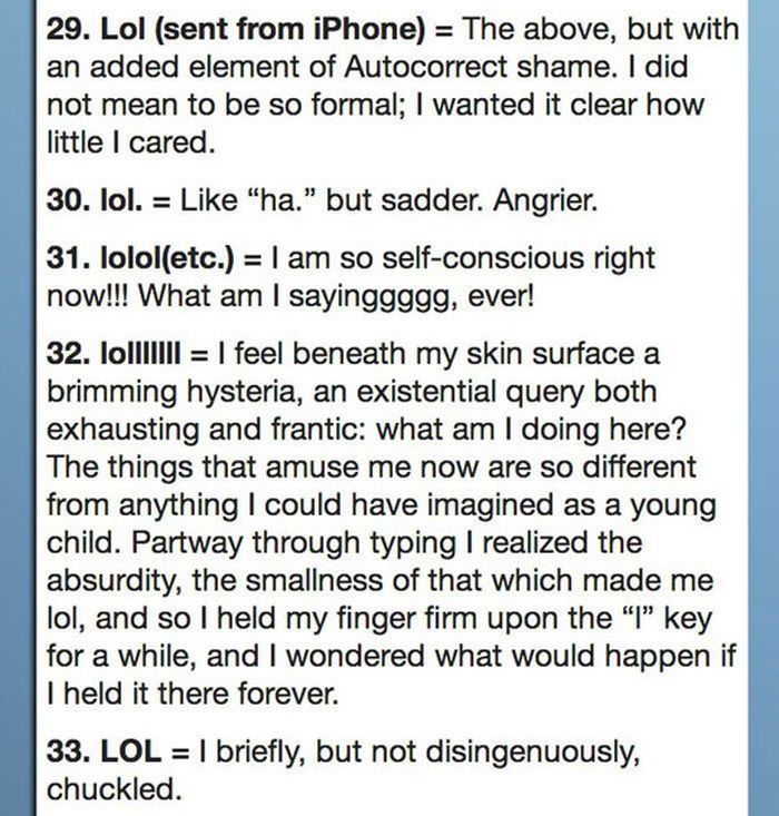 The 42 Ways to Type Laughter