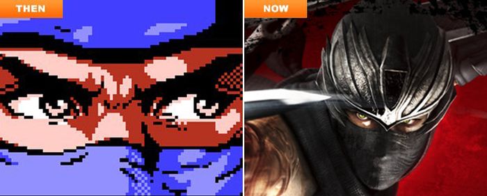 Video Game Characters Then And Now