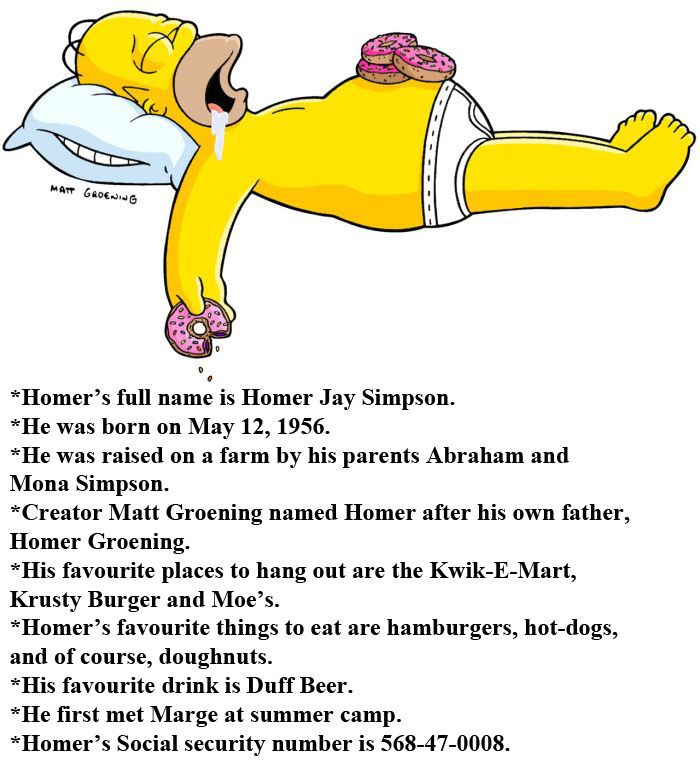 Facts About Homer Simpson