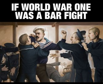 The Story Of World War One Cleverly Retold As a Bar Fight