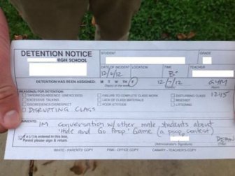 Funny Detention Notices