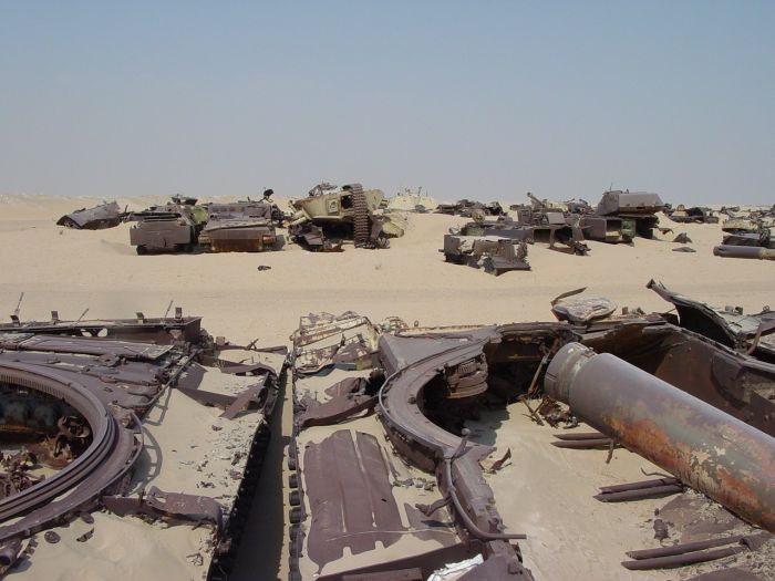 Tank Graveyard in Kuwait