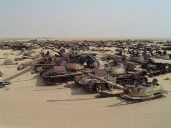 Tank Graveyard in Kuwait