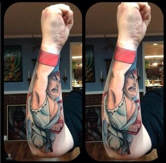 Street Fighter II Perspective Tattoos