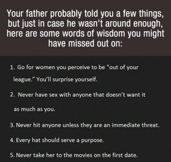 Words of Wisdom for Every Man