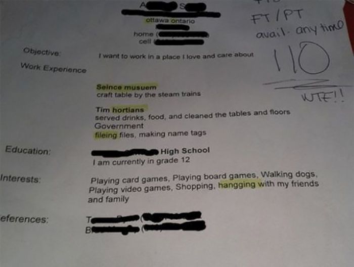 Resumes That Are So Wrong