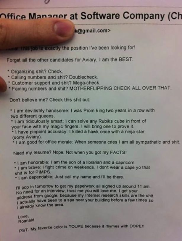 Resumes That Are So Wrong