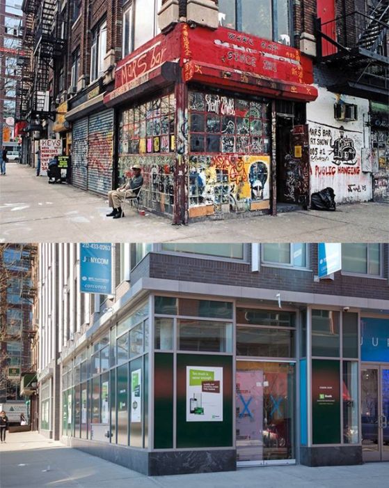 New York City Stores Then and Now