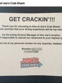 Trolling Joe’s Crabshack Manager
